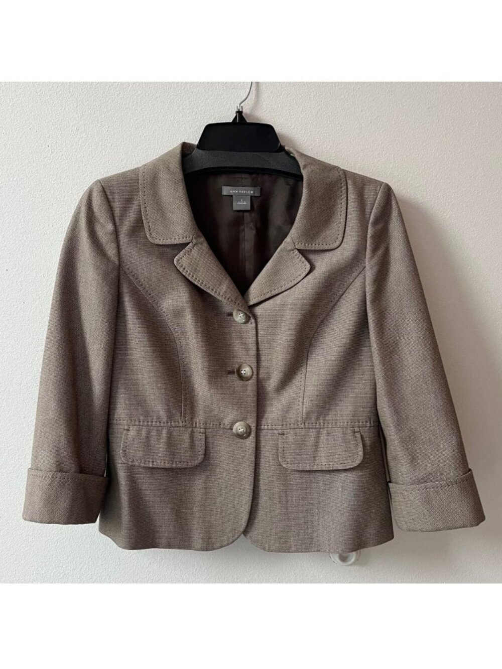 ANN TAYLOR Cotton Blazer Jacket Size 4